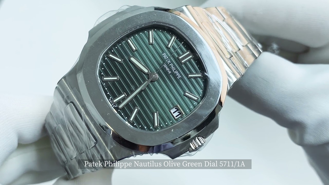 Patek Philippe Nautilus Olive Green Dial 5711/1A-014 – WatchGuyNYC