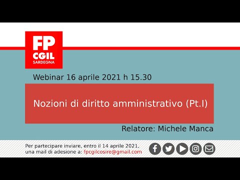 Nozioni di diritto amministrativo (Pt.I)