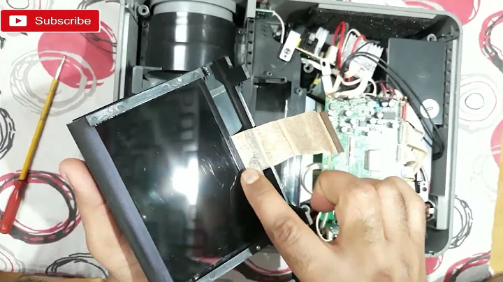 Led Projector Display Line Repair // Vertical Lines on LCD Panel Repair // The technoboy