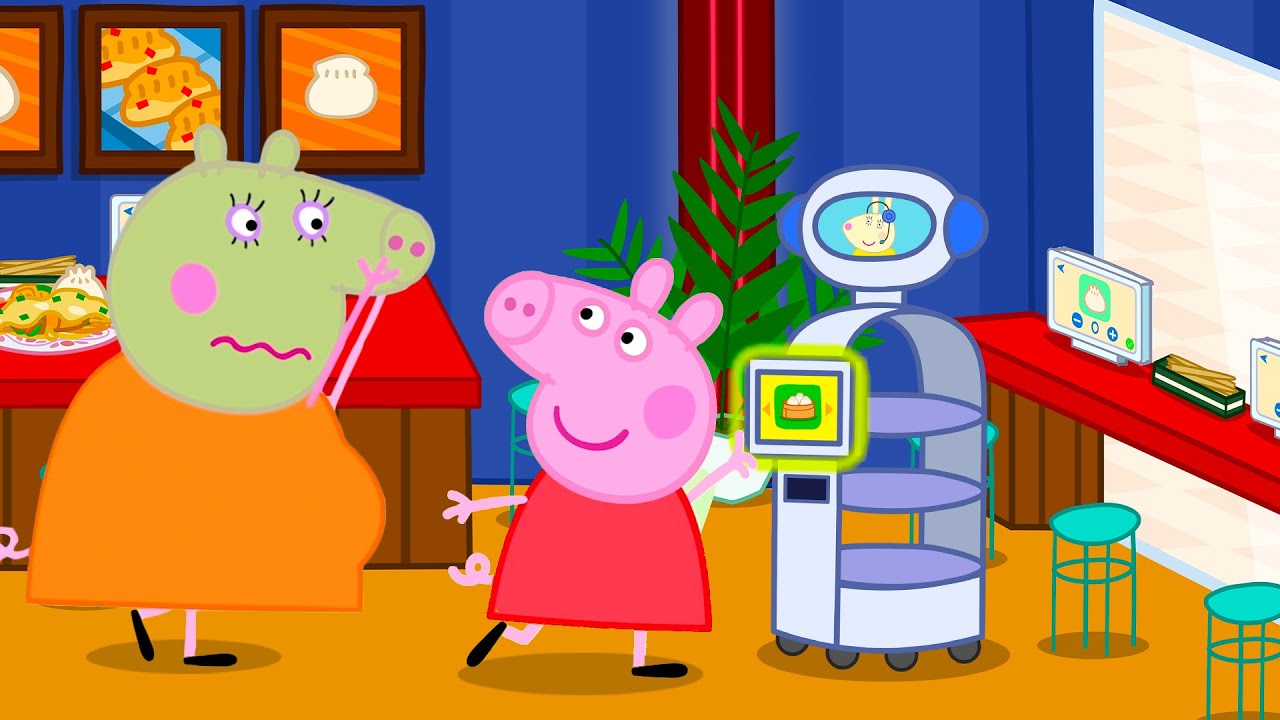 Mummy Pig Gets SICK at the Fancy Chinese Buffet! 🤢 Pregnancy