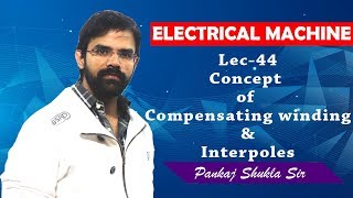 Lec 44 Concept of Compensating Winding and Interpoles