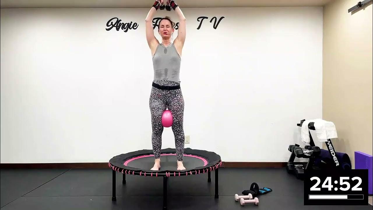 USING the REBOUNDER To Lose Weight And Tone Up — Full Body REBOUNDING