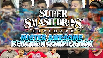 SMASH BROS ULTIMATE REACTION COMPILATION - Mister Awesome Reactions