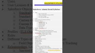 Salesforce Admin and Developer | Syllabus | For Beginners 2023  #salesforcefighters