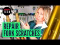 How to repair fork stanchion scratch with epoxy resin