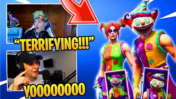 NINJA and CIZZORZ REACT to *NEW* 'NITE NITE' AND 'PEEKABOO' CLOWN SKINS *EPIC*!!!