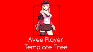 AVEE PLAYER TEMPLATE FREE ANIME RED|VER. 1.2.98