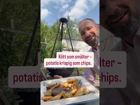 Kött som smälter i munnen med krispig parmesan potatis