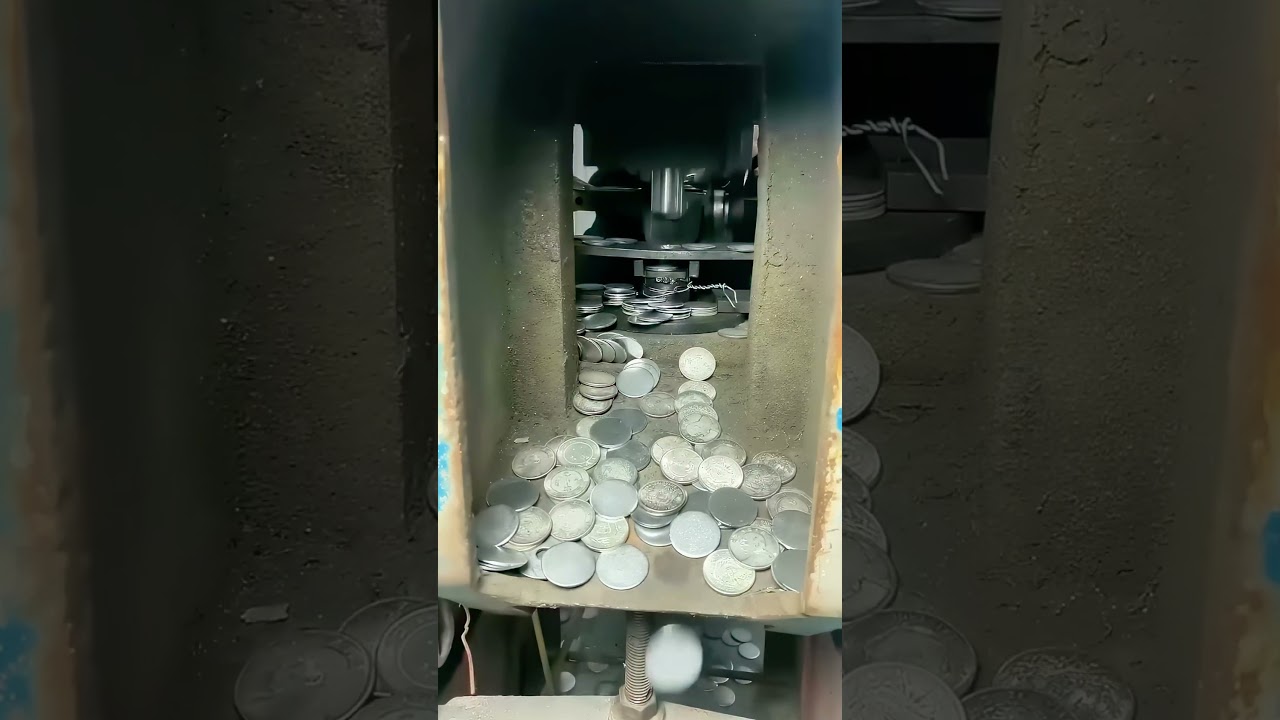 Inside a Coin Factory - High-Speed Coin Production Process