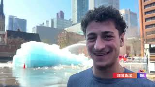 Bite Explore/Head Update (Firefighters break apart Drake's viral ice sculpture)
