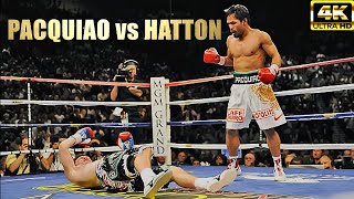Manny Pacquiao vs Ricky Hatton | KNOCKOUT Highlights Legendary Boxing Fight | 4K Ultra HD
