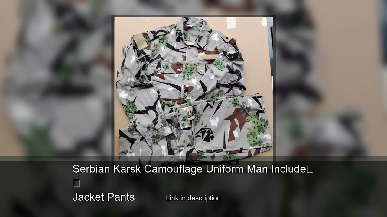 Serbian Karsk Camouflage Uniform Man Include Jacket Pants