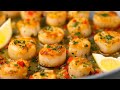 Classic seared scallops with chile garlic butter recipe