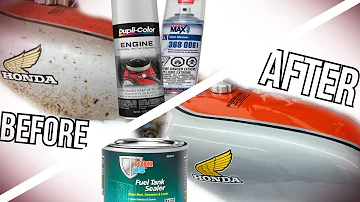 Motorcycle Fuel Tank Restoration UNDER $100 | Sealing and Painting