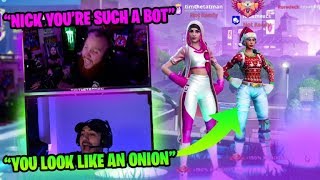 NICK AND I YELLING FOR 15 MINUTES... W/ NICKMERCS, COURAGE & CLOAK!! - Fortnite Battle Royale