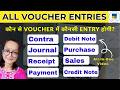 Tally Prime All Voucher Entry Tutorial | Contra to Sales | Step-by-Step | All Voucher Entries