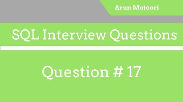 SQL Interview Question # 17 - Write an SQL Query to delete the duplicate records from a Table?