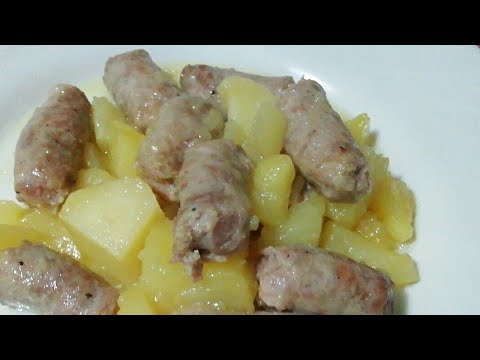 Video: Patate In Umido Con Salsiccia Affumicata