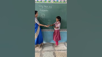 Easy trick for Multiplication by Varshini..#govtschool  #shortsviral #maths #fun #easytrick#shortcut