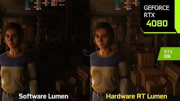 Unreal Engine 5 Hardware RT Lumen vs Software Lumen - Graphics/Performance Comparison | RTX 4080