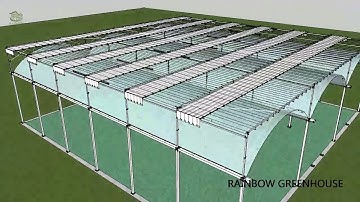 Installation video of multi-span tunnel type film greenhouse