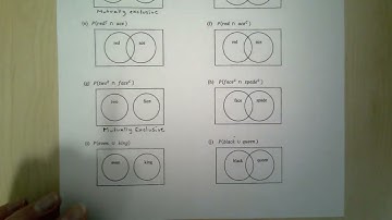Statistics -- Section 4.3 Contingency Tables Venn Diagrams MORE