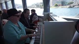 Lluís Coloma & Fred Kaplan jamming at Boogie Boat in Lugano