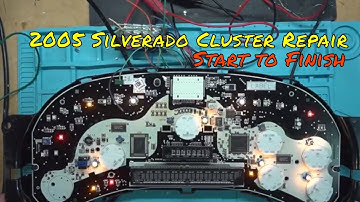 2005 Silverado Instrument Cluster Repair plus Blue LED
