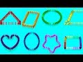 Falling 3D Dominos Shapes Rainbow Dominoes Доміно що падає 
