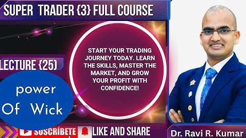 25(Power Of Wick)Dr. Ravi R Kumar #drravirkumar #trading 