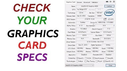 ✅ How to check graphics card specs on windows 10