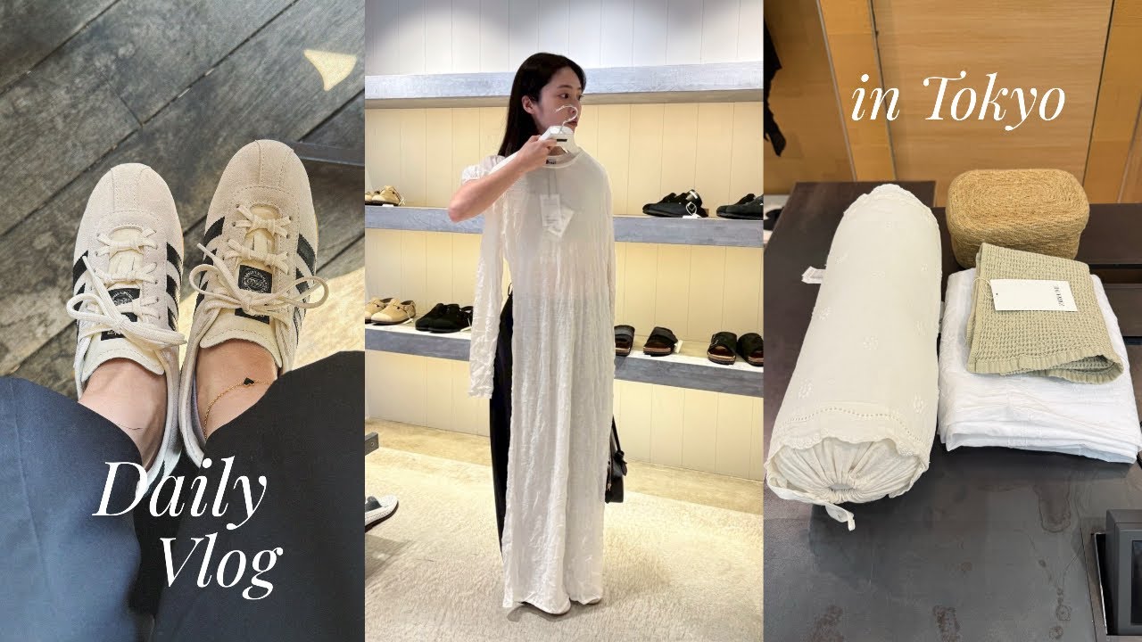 【日常Vlog】ZARA HOME購入品、newスニーカーと靴ひも結び🎀秘密のひとり家ご飯