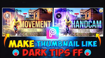 How to Make Free Fire Montage Thumbnail In PicsArt 🔥// Edit Thumbnail Like @DarkTipsff