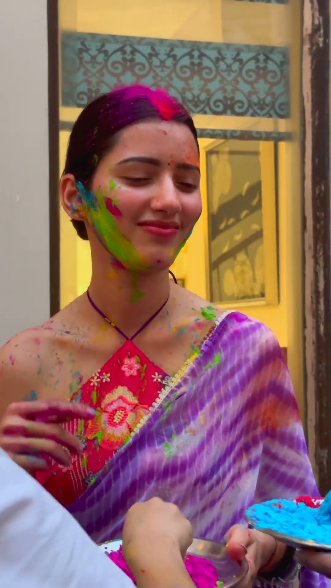 Saree Mei Holi Kabhi Na Khele ? #neetubisht #lakhneet #holi #youtubeshorts #viralvideo #trending