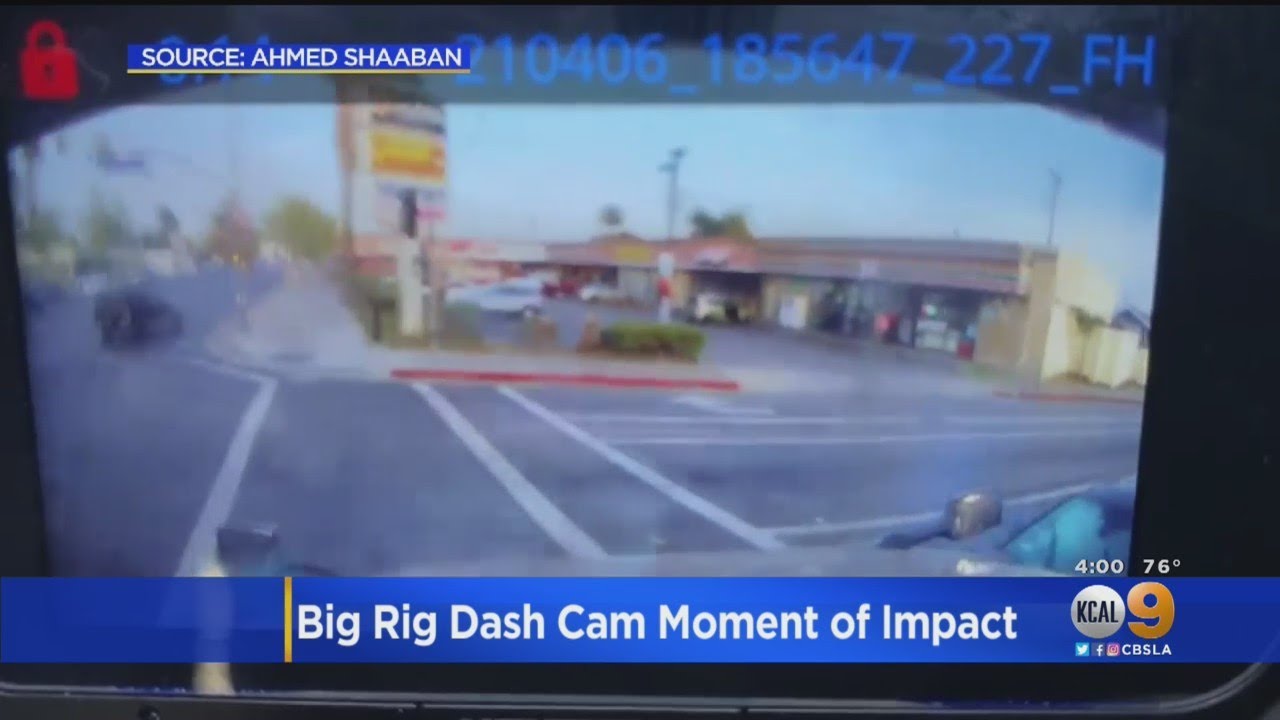 Dash Cam Video Shows Moments Big Rig Hit By Pursuit Suspect In ...