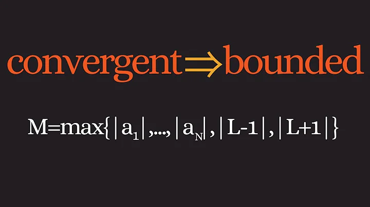 Real Analysis | A convergent sequence is bounded.