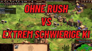 Ohne Rush gegen Extrem schwierige KI gewinnen 2022 | Age of Empires 2 Definitive Edition