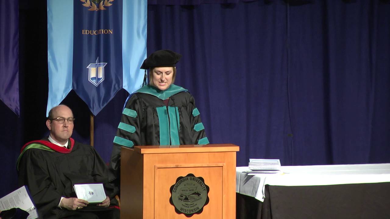 Commencement 2016 - Dr. Haley E. Brandt lcms convention