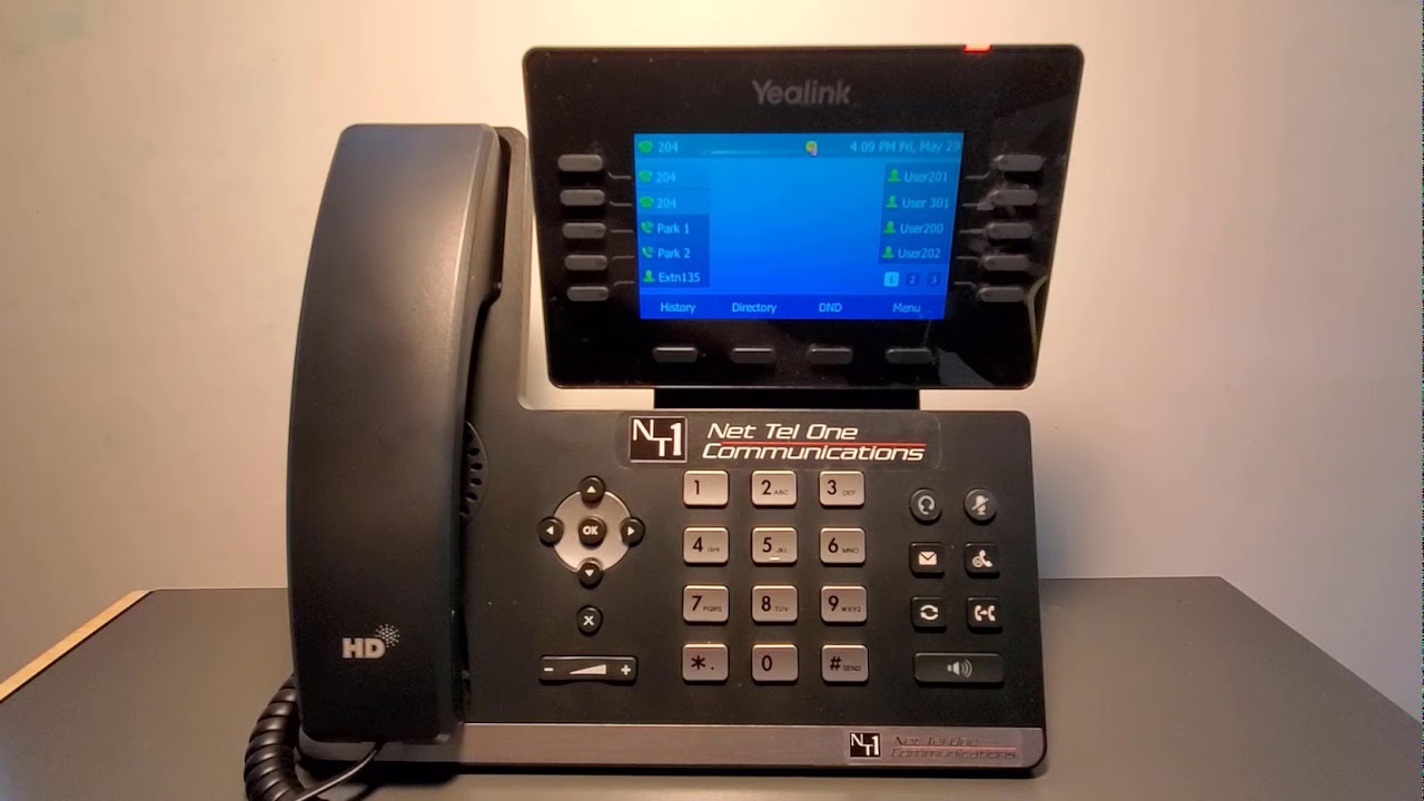 Yealink T54W Voicemail - YouTube