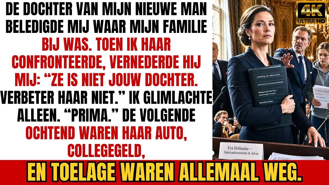 Zestien jaar werkte ik in de salarisadministratie. Ik vond fouten die anderen misten. Maar pas op de verjaardag van mijn moeder zag ik wat er al maanden onder mijn neus gebeurde: mijn stiefdochter...