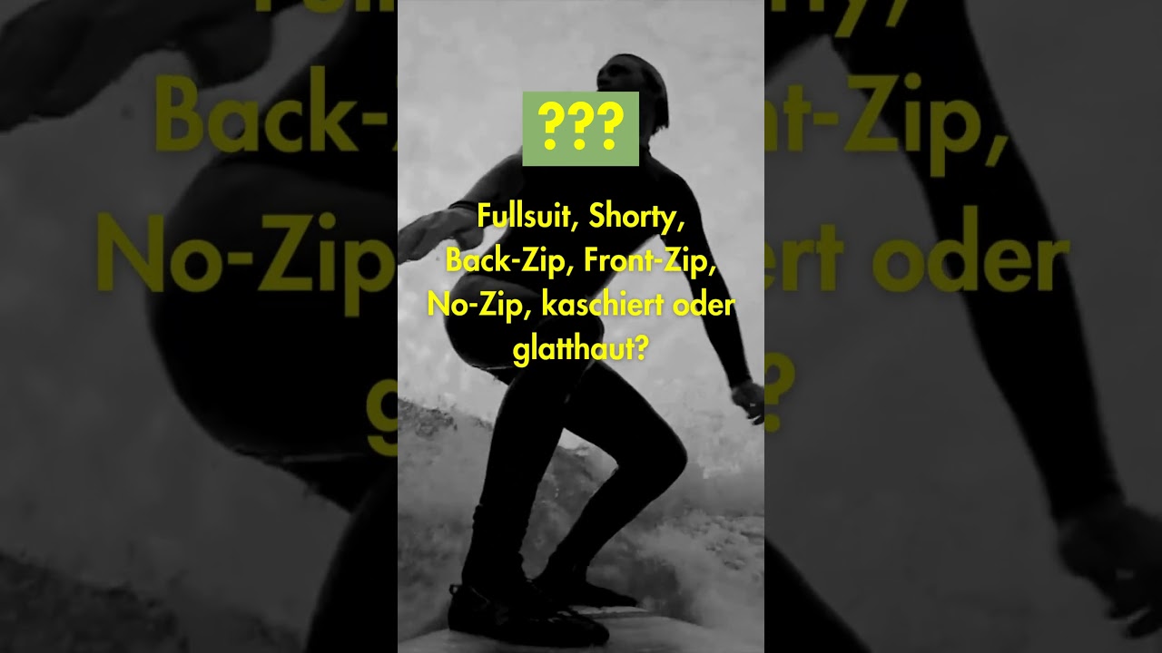 🏄‍♂️ Wetsuit Fact #5: Modelle