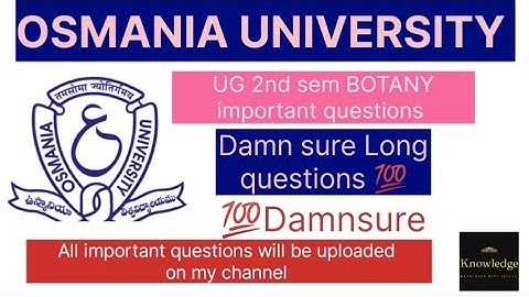 BOTANY IMPORTANT QUESTIONS SEM-2 2025|2ND SEM DAMNSURE LONG QUESTIONS|MOST IMPORTANT LONG QUESTIONS