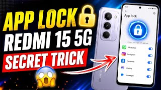 Ab Koi App Nahi Kholega 😱 Redmi 15 5G App Lock Trick #redmi15 #redmi155g #applock