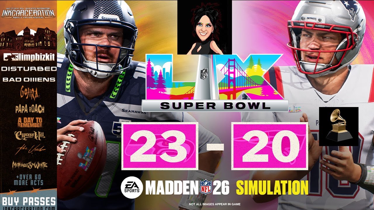 Grammys, InkCarceration, Hell’s Heroes, Madden Superbowl &  Alex Grey?