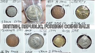 BRITISH COINS REPUBLIC COINS FOREIGN COINS || ANCIENT COINS || NUMISMATICS COINS COLLECTION
