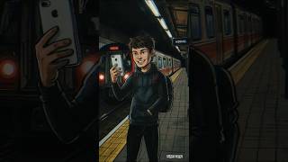 The joker in the Subway😱😨#trending #viral#horrorstories #horrortok #scarystories #creepy #horror