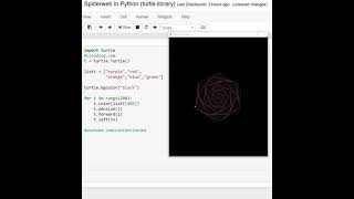 Celebrity Spiderweb in Python turtle library Net Worth