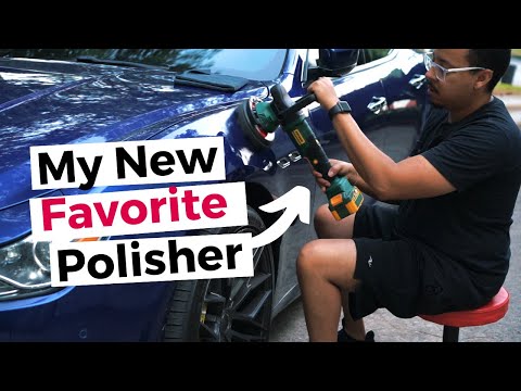 Polishing car made easy! Using a polisher gets easier with Popoman Cordless Brushless Auto Polisher