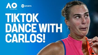 Download Lagu On-Court Interview: Aryna Sabalenka eyes TikTok collaboration with Carlos Alcaraz 👀 MP3