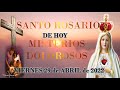 SANTO ROSARIO de hoy VIERNES 29 de ABRIL de 2022 MISTERIOS DOLOROSOS 🌹Rosario a Santa Virgen María🙏